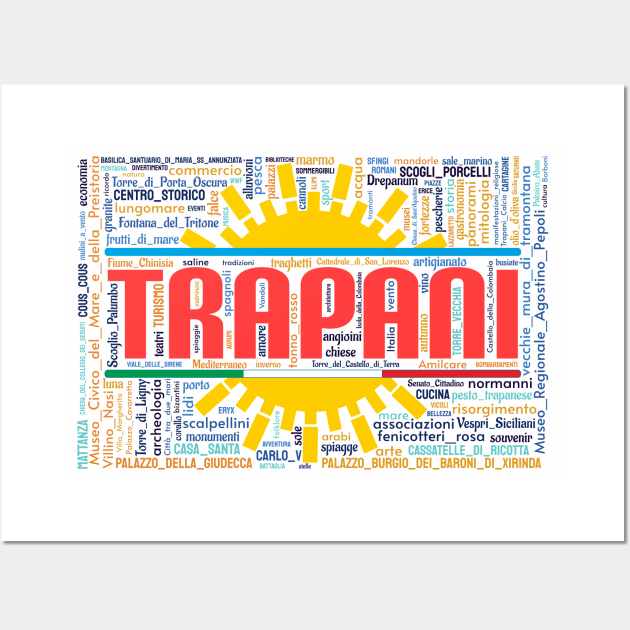 Trapani Wordart Wall Art by Condormax